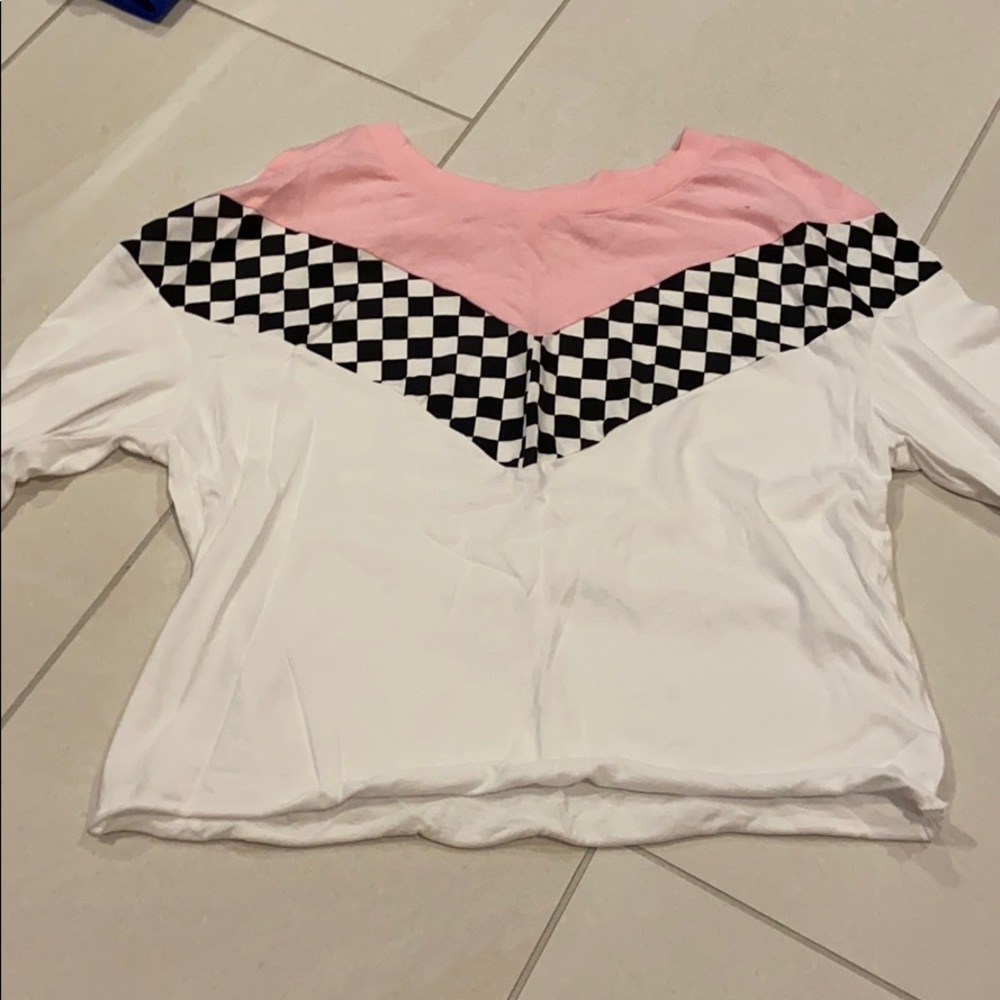 Pink and Checkered sweatshirt